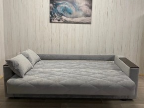 Диван Престиж-15 (НПБ+МДФ) велюр Sensey silver в Южноуральске - yuzhnouralsk.mebel24.online | фото 3