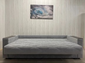 Диван Престиж-15 (НПБ+МДФ) велюр Sensey silver в Южноуральске - yuzhnouralsk.mebel24.online | фото 5