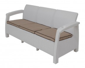 Диван Yalta Premium Sofa 3 Set (Ялта) белый (+подушки под спину) в Южноуральске - yuzhnouralsk.mebel24.online | фото
