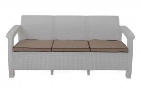 Диван Yalta Premium Sofa 3 Set (Ялта) белый (+подушки под спину) в Южноуральске - yuzhnouralsk.mebel24.online | фото 2