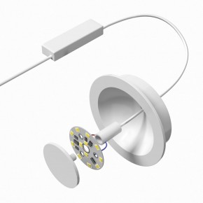 DK2700-WH Встраиваемый светильник, IP 20, 7 Вт, LED 3000, белый, алюминий в Южноуральске - yuzhnouralsk.mebel24.online | фото 5