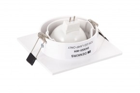 DK3021-WH Встраиваемый светильник, IP 20, 10 Вт, GU5.3, LED, белый, пластик в Южноуральске - yuzhnouralsk.mebel24.online | фото 3