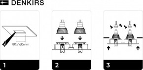 DK3022-WH Встраиваемый светильник, IP 20, 10 Вт, GU5.3, LED, белый, пластик в Южноуральске - yuzhnouralsk.mebel24.online | фото 6