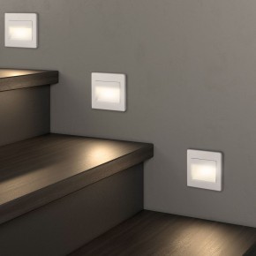 DK3050-WH Светильник встраиваемый в стену, IP 20, LED 3000, 1 Вт, белый, пластик в Южноуральске - yuzhnouralsk.mebel24.online | фото 6