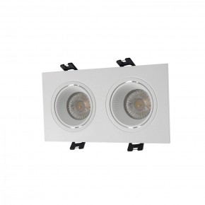 DK3072-WH Встраиваемый светильник, IP 20, 10 Вт, GU5.3, LED, белый/белый, пластик в Южноуральске - yuzhnouralsk.mebel24.online | фото 1