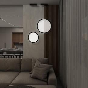 DK6604-BK Подвесной вертикальный светильник Veil со светодиодом H1500 d450 220V 36W 3000-6000K IP20 черный алюминий в Южноуральске - yuzhnouralsk.mebel24.online | фото 8