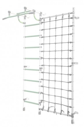 Дополнительная стойка к пристенному ДСК Pastel с сеткой для лазания, цв. белый в Южноуральске - yuzhnouralsk.mebel24.online | фото