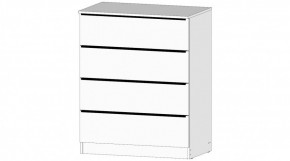 ЭЛЕГАНТ Комод 4 ящика (белый) в Южноуральске - yuzhnouralsk.mebel24.online | фото