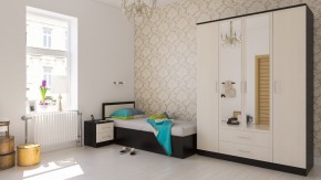 Фиеста Кровать 0900, цвет венге/дуб лоредо, ШхГхВ 93,5х203,5х80 см., сп.м. 900х2000 мм., без матраса, основание есть в Южноуральске - yuzhnouralsk.mebel24.online | фото 5