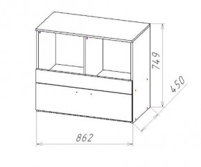 ГЕОМЕТРИЯ ГМТ.08 комод в Южноуральске - yuzhnouralsk.mebel24.online | фото 2