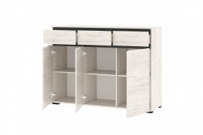 ГРЕТТА Комод 3С3Я 3дв, 3ящ (дуб крафт) в Южноуральске - yuzhnouralsk.mebel24.online | фото 2