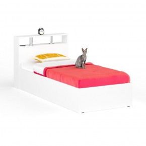 Камелия Кровать 0900, цвет белый, ШхГхВ 93,5х217х78,2 см., сп.м. 900х2000 мм., без матраса, основание есть в Южноуральске - yuzhnouralsk.mebel24.online | фото 2