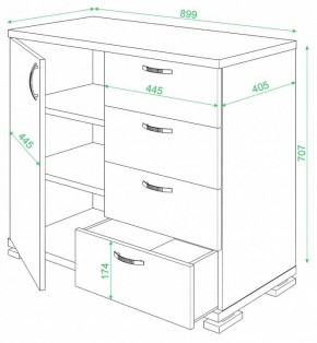 Комод Домино ТБ-4МН в Южноуральске - yuzhnouralsk.mebel24.online | фото 2