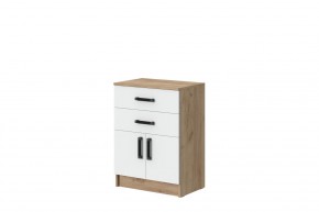 Комод Эконом (Дуб крафт золотой/Белый текстурный) в Южноуральске - yuzhnouralsk.mebel24.online | фото 1