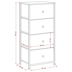 Комод Leset Линкс 4 ящика (МДФ) в Южноуральске - yuzhnouralsk.mebel24.online | фото 12