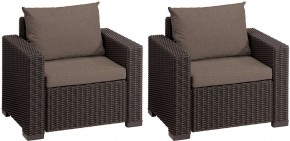 Комплект кресел Калифорния (California chair) коричневые в Южноуральске - yuzhnouralsk.mebel24.online | фото 2