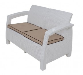 Комплект уличной мебели Yalta Premium Terrace Set (Ялта) белый (+подушки под спину) в Южноуральске - yuzhnouralsk.mebel24.online | фото 2