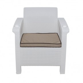 Комплект уличной мебели Yalta Premium Terrace Set (Ялта) белый (+подушки под спину) в Южноуральске - yuzhnouralsk.mebel24.online | фото 6