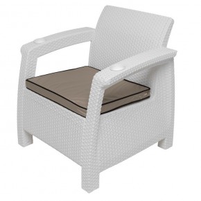 Комплект уличной мебели Yalta Premium Terrace Set (Ялта) белый (+подушки под спину) в Южноуральске - yuzhnouralsk.mebel24.online | фото 7