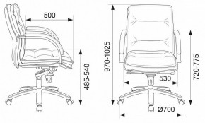 Кресло для руководителя Бюрократ T-9927SL-LOW в Южноуральске - yuzhnouralsk.mebel24.online | фото 5