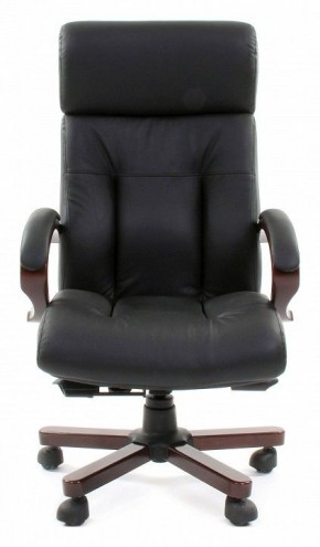 Кресло для руководителя Chairman 421 черный/орех темный, черный в Южноуральске - yuzhnouralsk.mebel24.online | фото 2