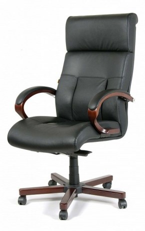 Кресло для руководителя Chairman 421 черный/орех темный, черный в Южноуральске - yuzhnouralsk.mebel24.online | фото 7