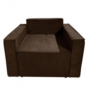 Кресло-кровать Принц КК1-ВК (велюр коричневый) в Южноуральске - yuzhnouralsk.mebel24.online | фото