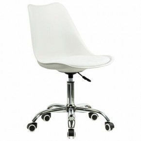 Кресло стул BRABIX "Eames MG-310 CH", хром, пластик белый, экокожа белая, 532923 в Южноуральске - yuzhnouralsk.mebel24.online | фото 2