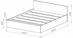 НИЦЦА-14 Кровать 1600 с настилом ЛДСП (НЦ.14) в Южноуральске - yuzhnouralsk.mebel24.online | фото 3