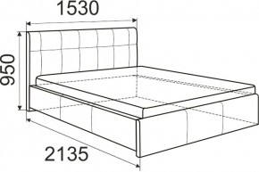 Кровать Изабелла с латами Newtone cacao 1400x2000 в Южноуральске - yuzhnouralsk.mebel24.online | фото 5