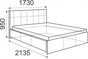 Кровать Изабелла с латами Newtone cacao 1400x2000 в Южноуральске - yuzhnouralsk.mebel24.online | фото 6