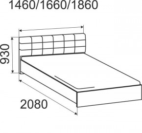 Кровать Лита с подъемным механизмом 1800*2000 в Южноуральске - yuzhnouralsk.mebel24.online | фото 3