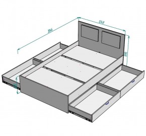 Кровать Ольга L37 (1200) 4 ящика в Южноуральске - yuzhnouralsk.mebel24.online | фото 2