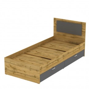Кровать Ольга L47 (900) 2 ящика (ДВ-Графит) в Южноуральске - yuzhnouralsk.mebel24.online | фото