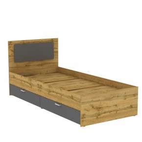 Кровать Ольга L48 (900) 2 ящика (ДВ-Графит) в Южноуральске - yuzhnouralsk.mebel24.online | фото