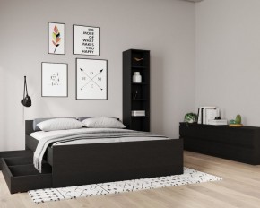 Кровать ОРИОН двухспальная с ортопедическим основанием 180х200, цвет Дуб Венге в Южноуральске - yuzhnouralsk.mebel24.online | фото 3