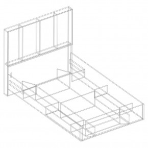 Кровать "Сандра" БЕЗ основания 1200х2000 в Южноуральске - yuzhnouralsk.mebel24.online | фото 4