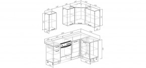 Кухонный гарнитур Антик 2000*1200 (Стол. 38мм) в Южноуральске - yuzhnouralsk.mebel24.online | фото 2