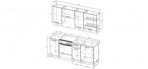 Кухонный гарнитур Антик 2000 (Стол. 38мм) в Южноуральске - yuzhnouralsk.mebel24.online | фото 2