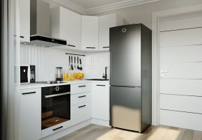 Кухонный гарнитур Белый Глянец 2200*1000 (Стол. 38мм) в Южноуральске - yuzhnouralsk.mebel24.online | фото