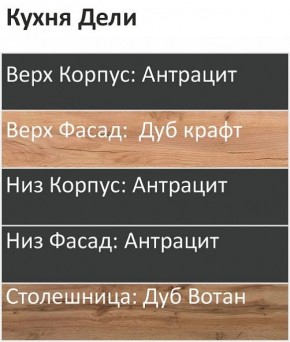Кухонный гарнитур Дели 1800 (Стол. 38мм) в Южноуральске - yuzhnouralsk.mebel24.online | фото 3