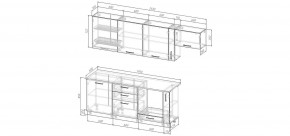 Кухонный гарнитур Ниагара 2550 (Стол. 26мм) в Южноуральске - yuzhnouralsk.mebel24.online | фото 2