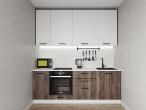 Кухонный гарнитур Старое Дерево 2200 h950 (Стол. 26мм) в Южноуральске - yuzhnouralsk.mebel24.online | фото 1