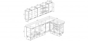 Кухонный гарнитур угловой Каппучино 2600*1600 (Стол. 38мм) в Южноуральске - yuzhnouralsk.mebel24.online | фото 2