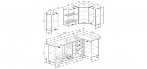 Кухонный гарнитур Умбра 2200*1000 (Стол. 38мм) в Южноуральске - yuzhnouralsk.mebel24.online | фото 2