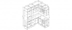 Кухонный гарнитур Умбра 2200*1700 (Стол. 26мм) в Южноуральске - yuzhnouralsk.mebel24.online | фото 2