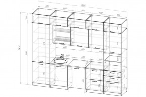 ЛОТОС Кухонный гарнитур Экстра 5 (3000 мм) в Южноуральске - yuzhnouralsk.mebel24.online | фото 2