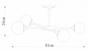 Люстра на штанге Arte Lamp Marco A2703PL-6SG в Южноуральске - yuzhnouralsk.mebel24.online | фото 2