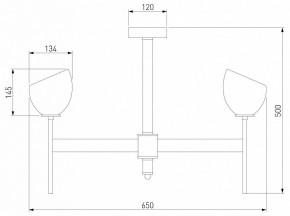 Люстра на штанге Eurosvet Arrista 60130/6 латунь Smart в Южноуральске - yuzhnouralsk.mebel24.online | фото 2