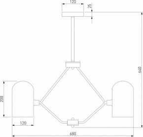 Люстра на штанге Eurosvet Bambola 60157/5 латунь в Южноуральске - yuzhnouralsk.mebel24.online | фото 4